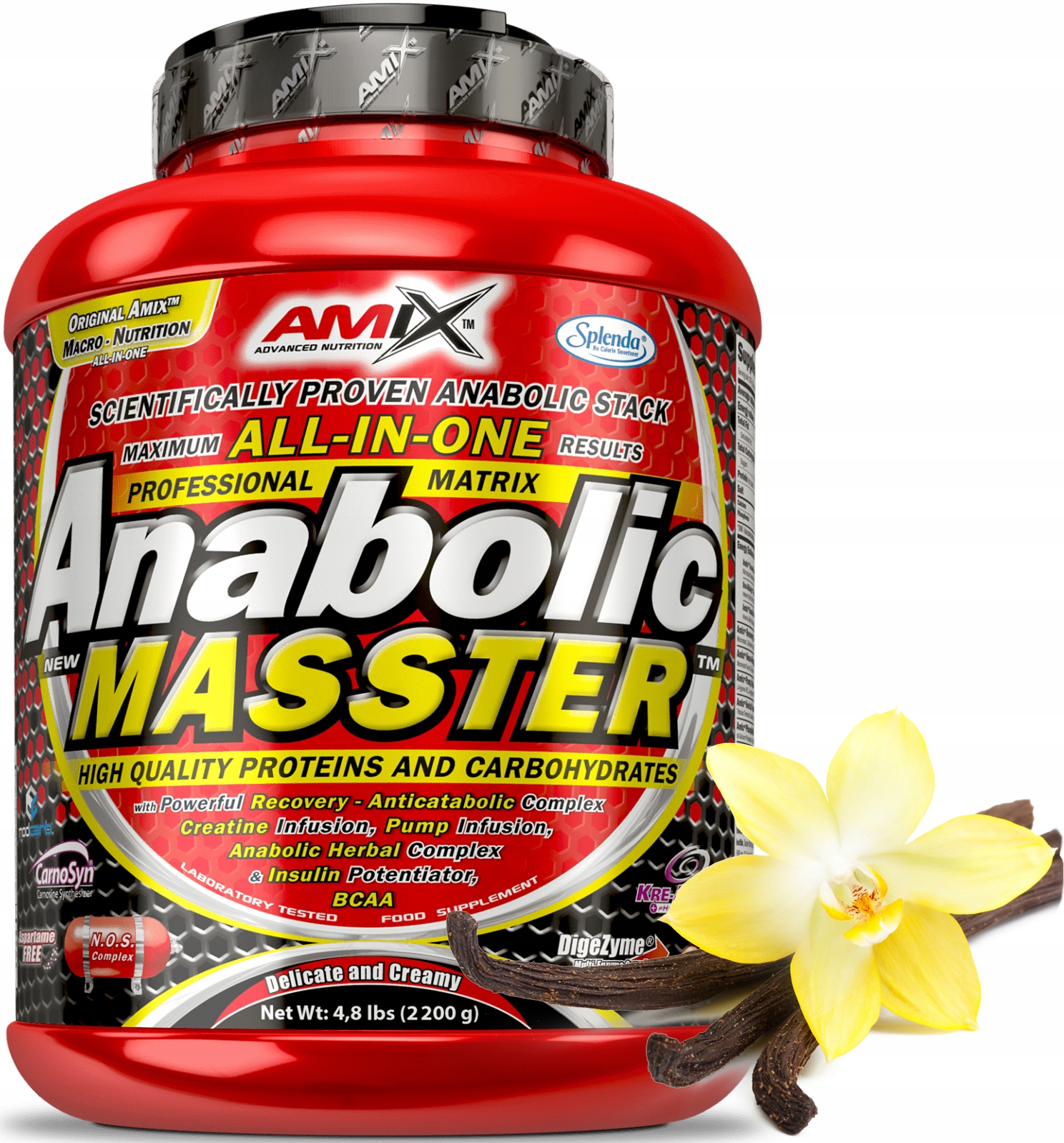Amix Anabolic Masster 2200g Bulk Gainer Vanilka