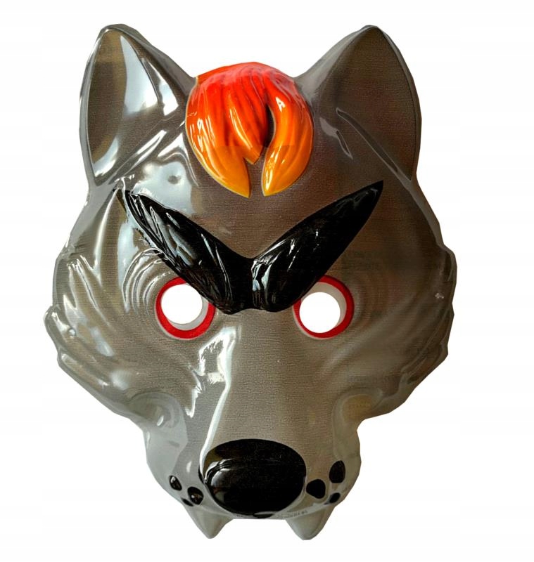 SUPER Maska WILK szary PVC PM061