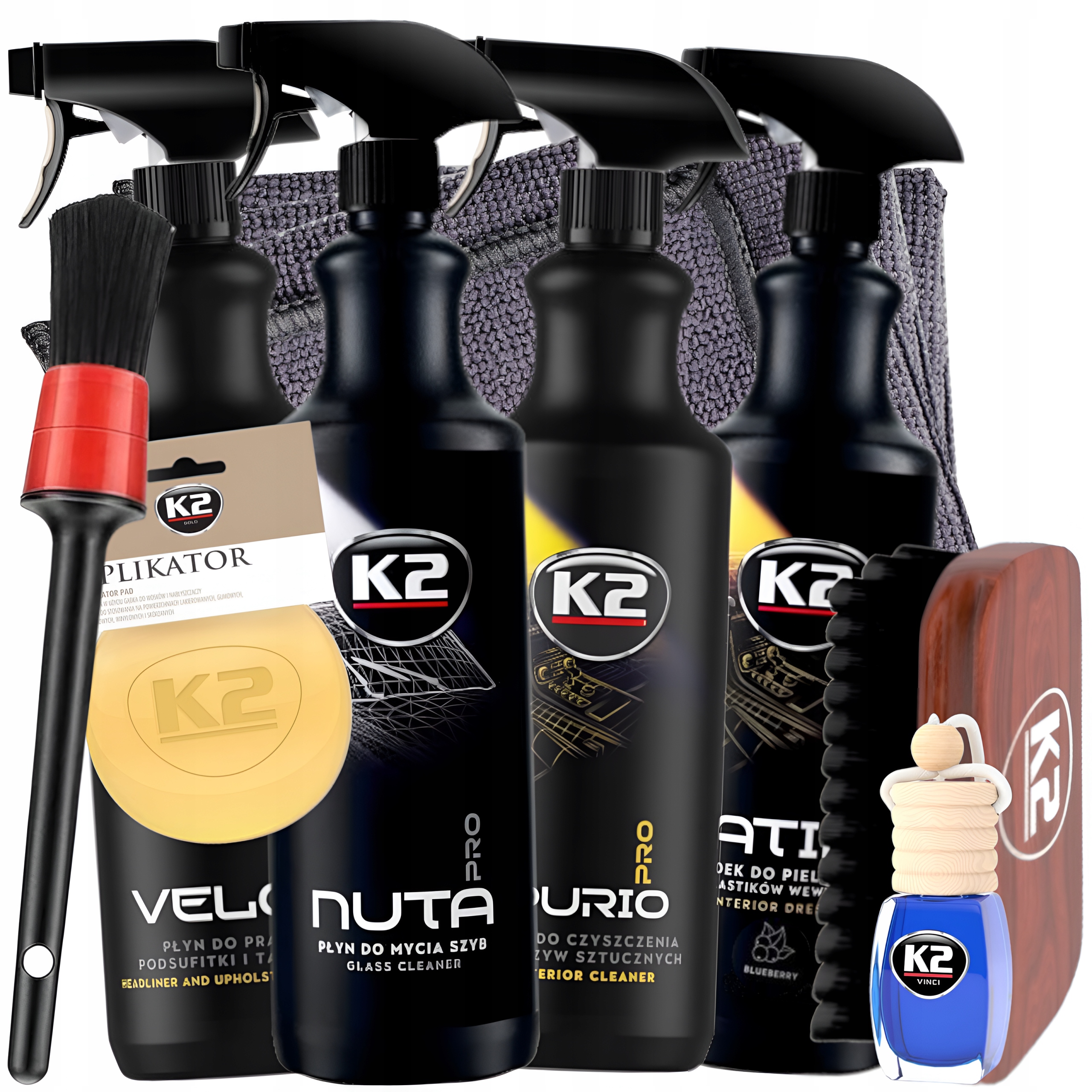 Sada Profesionálních Automobilových Kosmetických Přípravků K2 Car Detailing Jako Dárek