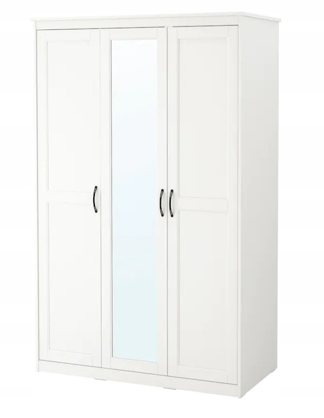 

Ikea Songesand Biała szafa 3 drzwi 120x191 cm
