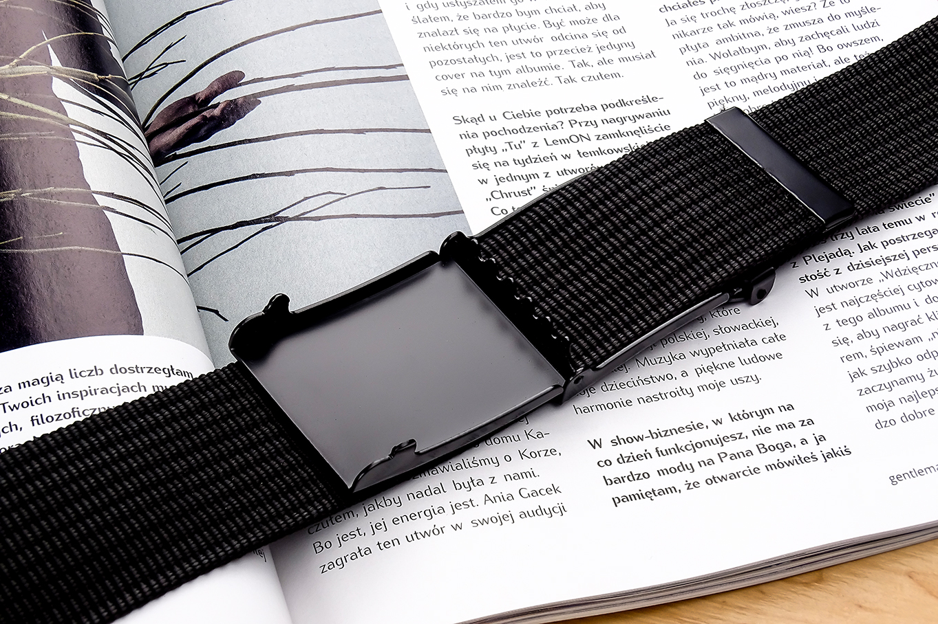 Parciany Męski Przewiewny Pasek GRACIO 4CM Materiał dominujący syntetyk