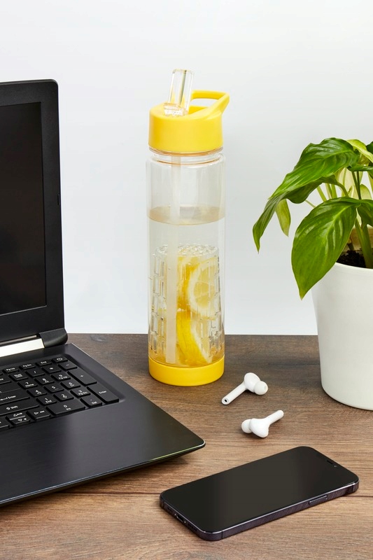 BIDON BUTELKA z pojemnikiem na owoce 740 ml - zielony Marka Inna marka