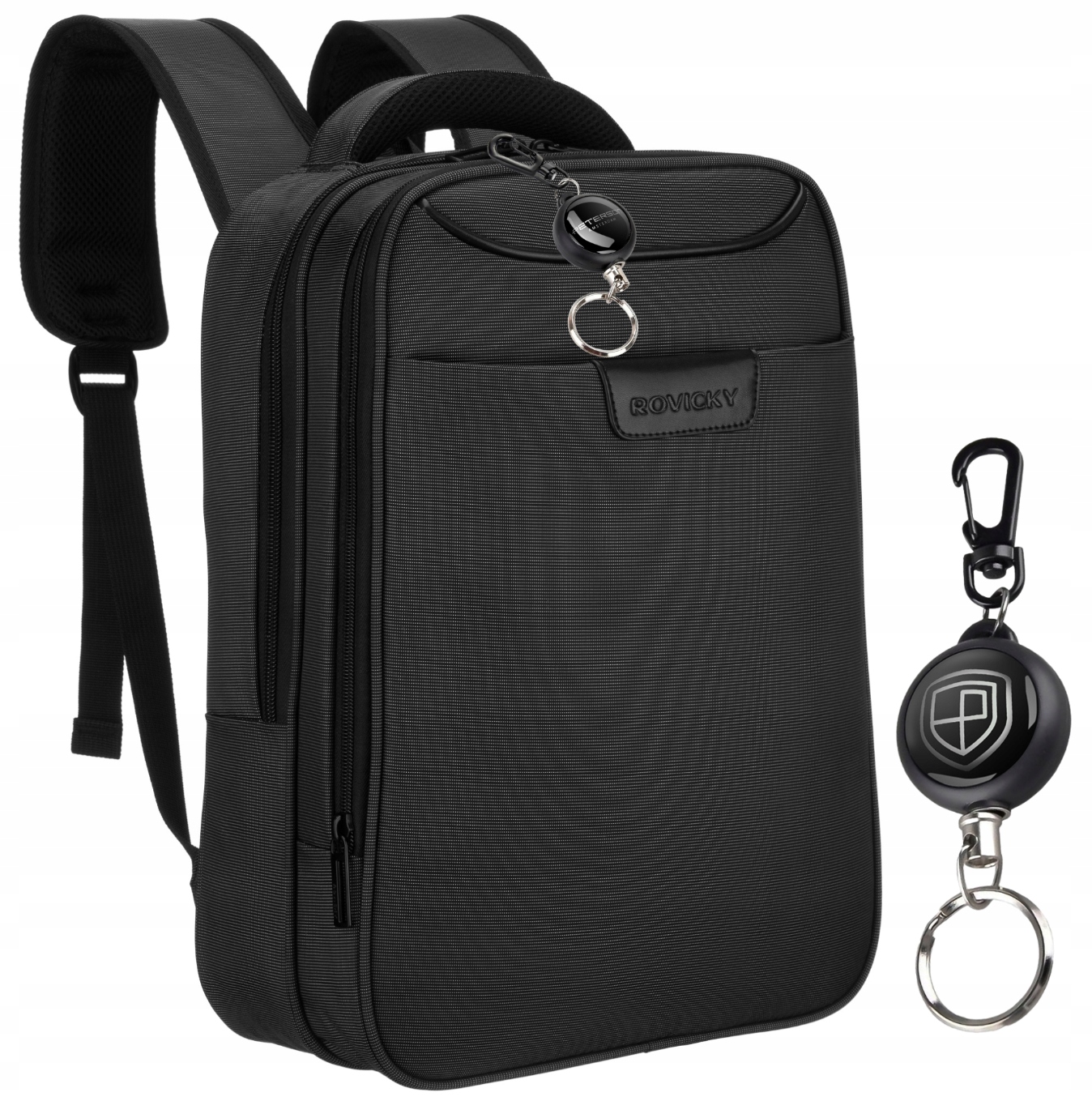 Plecak wielofunkcyjny podróżny czarny z miejscem na laptopa mocny miejski