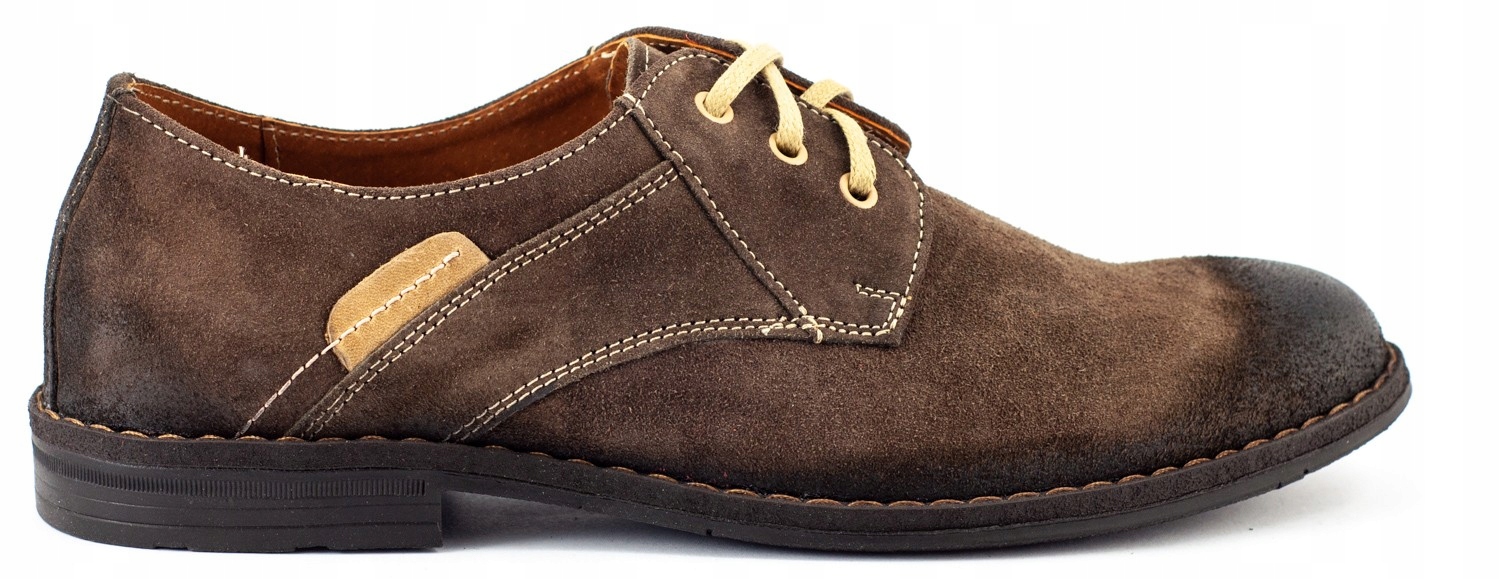 

Buty Polskie Męskie Skóra Naturalna 272 Brąz 43