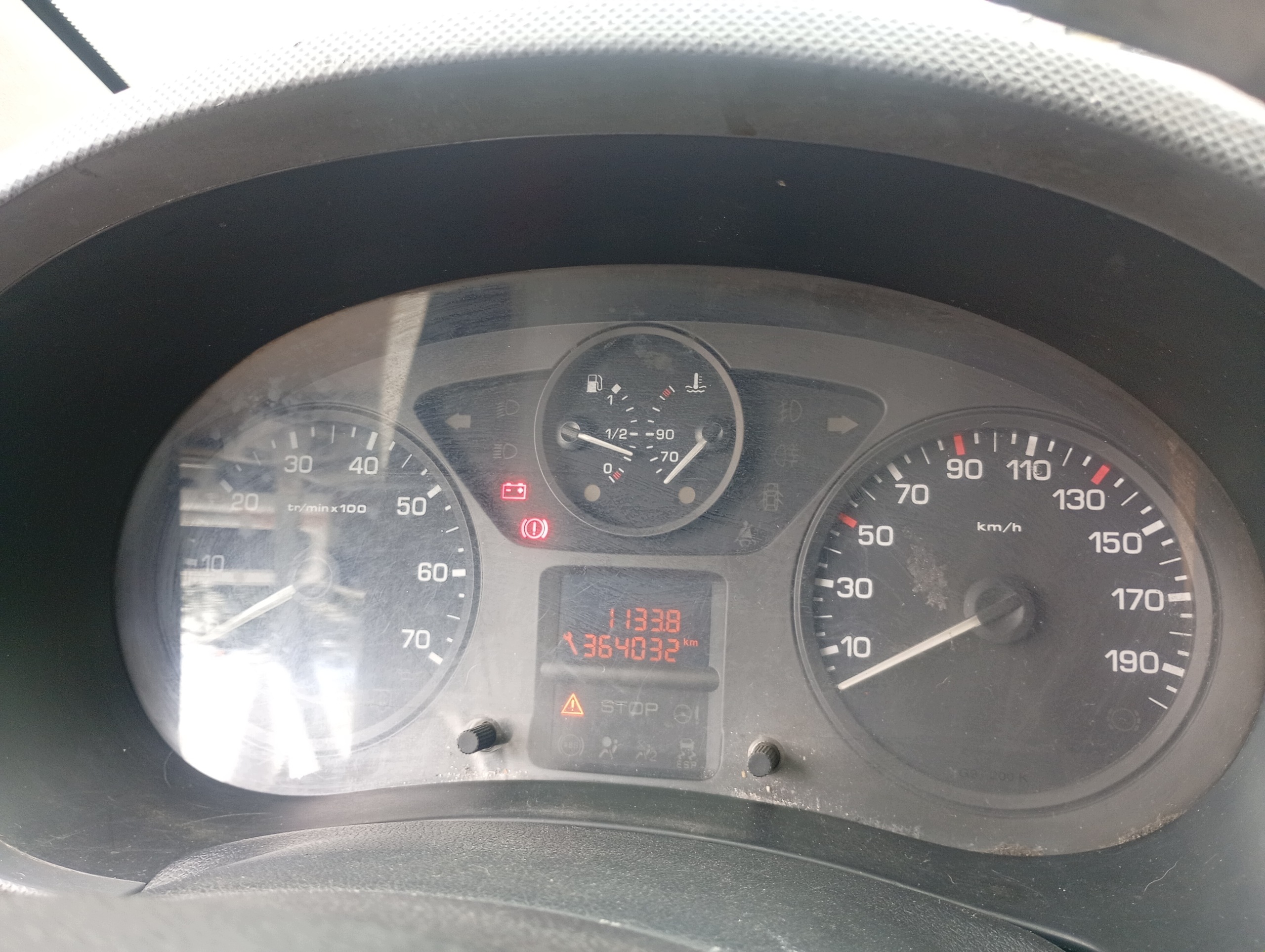 dials dials tachometer Peugeot Partner 2 08-12 1.6 HDI 364032km
