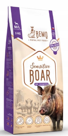 Bemo Sensitive Boar Dzik Monoprotein M/L Hipoalergiczna 3kg