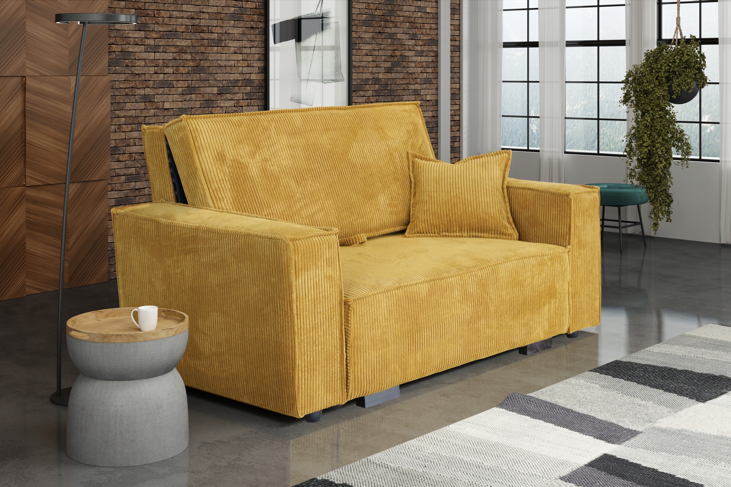 dwuosobowa sofa VIVA II STAR kanapa w sztruksie Rodzaj sofa