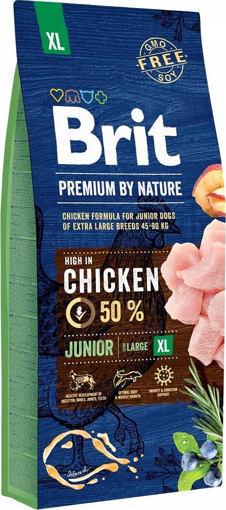 Levně Brit Premium By Nature Junior XL – suché krmivo pro štěňata velkých plemen – 15
