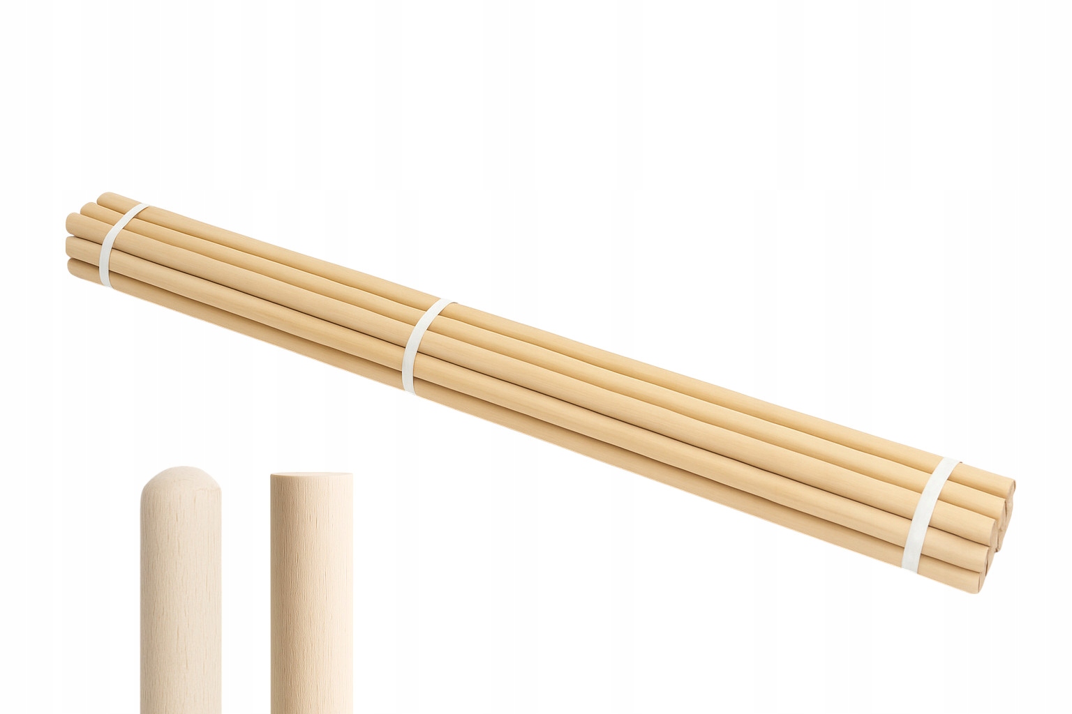 Styl Násadka Tyč na metlu Tyč vlajky rostlin 22 mm 120 cm 25 ks Fsc