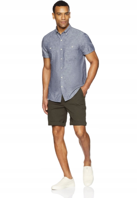 

Męska koszula slim-fit z krótkim rękawem rozmiar S