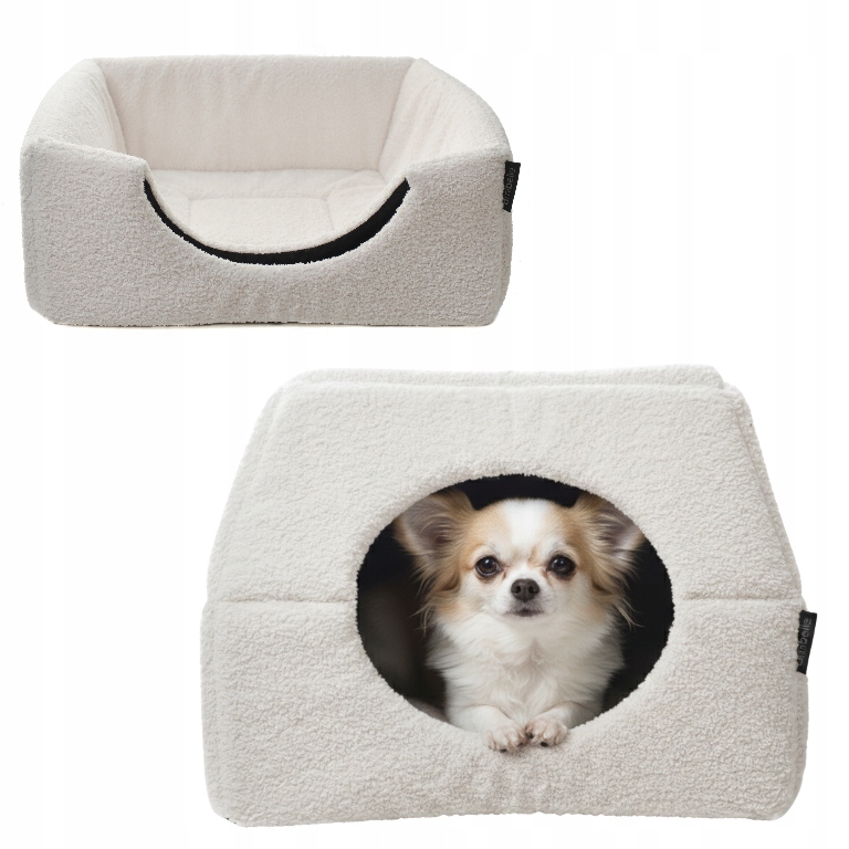 Pelíšek Domeček pro psa kočku 2v1 M 48x48 Potah Protiskluzové