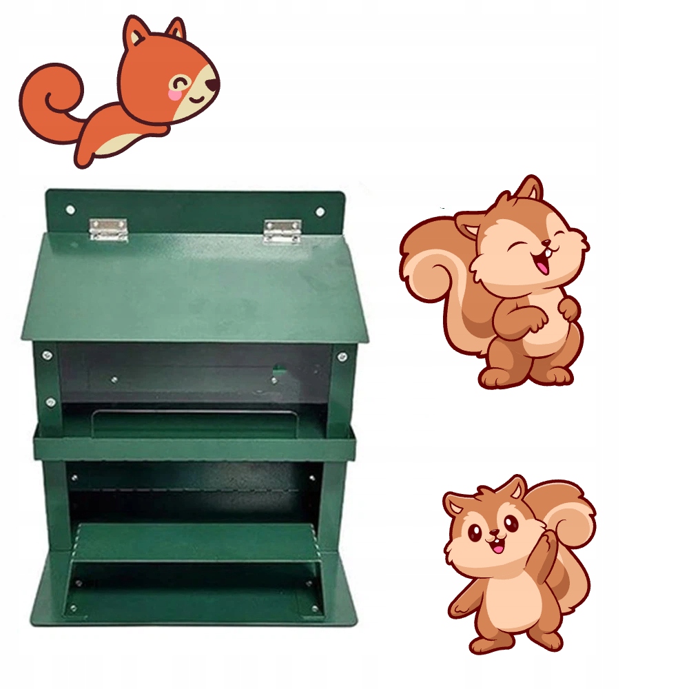 Levně Krmítko Pro Veverky, Odolné, Kovové, S Průhlednou Nádobou