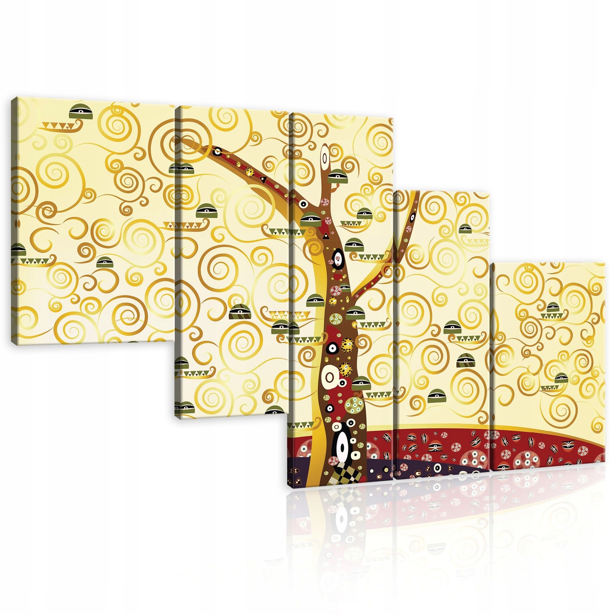 Obraz 170x100 Strom života Klimt Symbolizmus zlaté špirály dekorácia na stenu