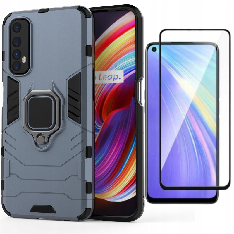 

Etui Case X-ring Pancerne Do Realme 7 + Szkło