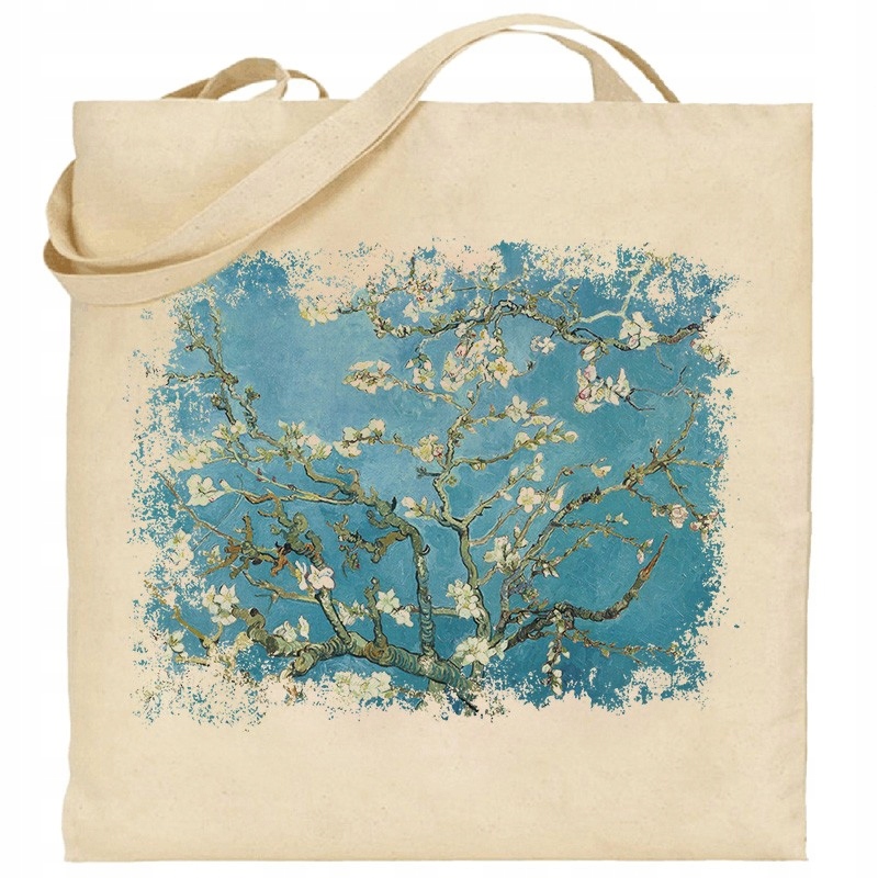 torba ecru M154 Gogh Kwiat migdałowca
