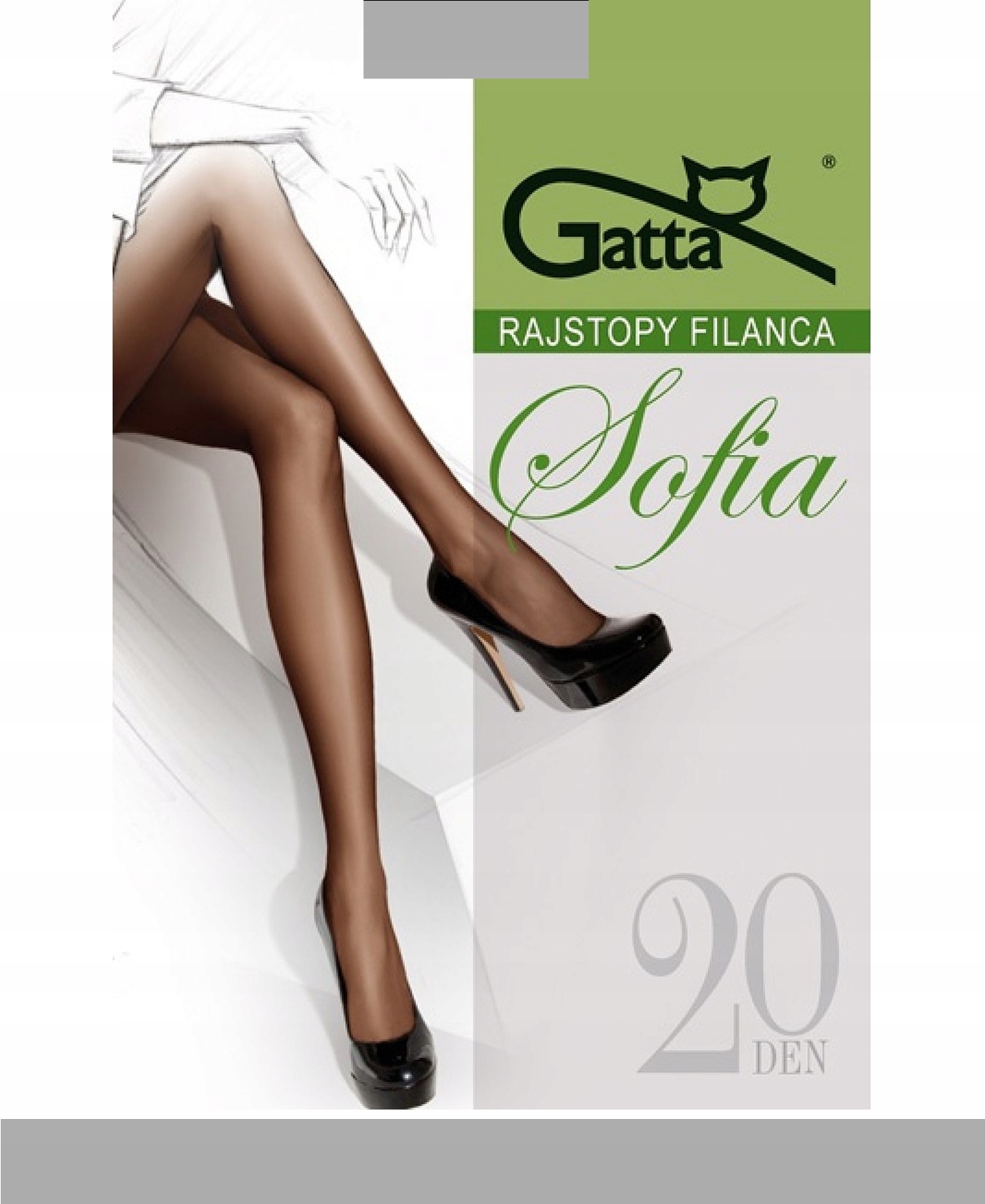 

Gatta Sofia Rajstopy dam. 20 Den wz.00/4-L/Grigio