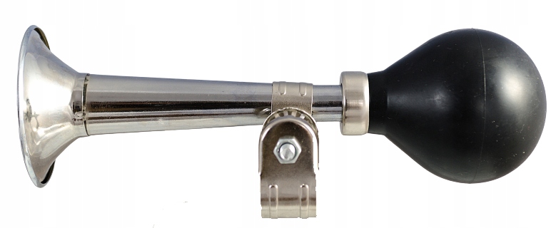 Trąbka do roweru srebrna 180 mm Stan opakowania oryginalne