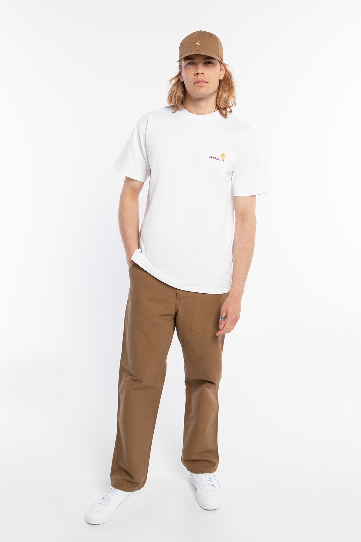 Pánské ležérní kalhoty Carhartt Wip Simple Pant Hamilton Brown I031220-HZ