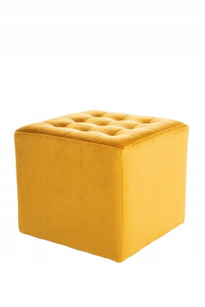 Pufa tapicerowana LORI VELVET curry SIGNAL