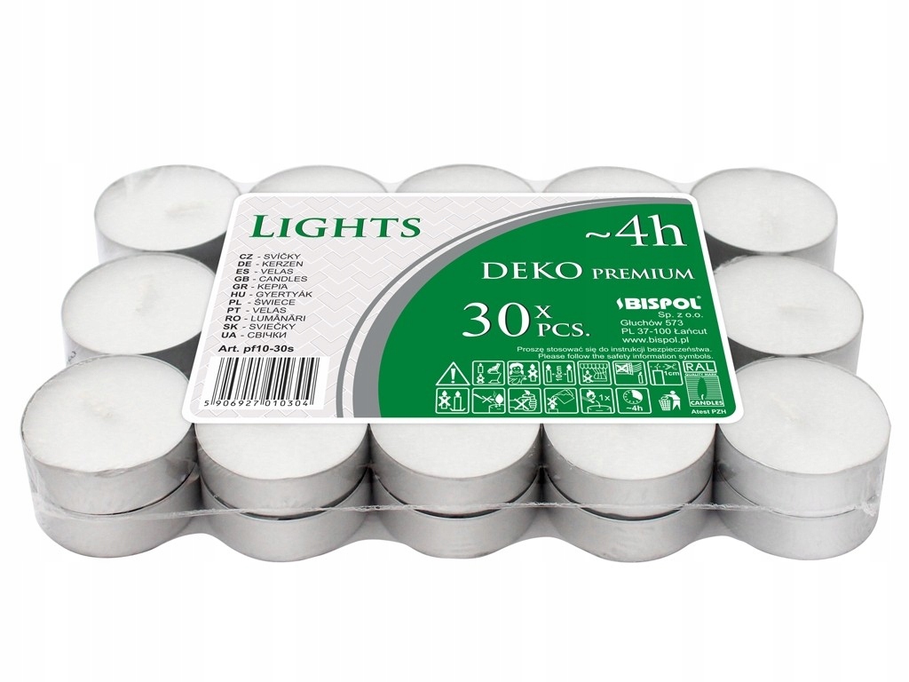 

Bispol Podgrzewacze świeczki tealight Deko, 30 szt