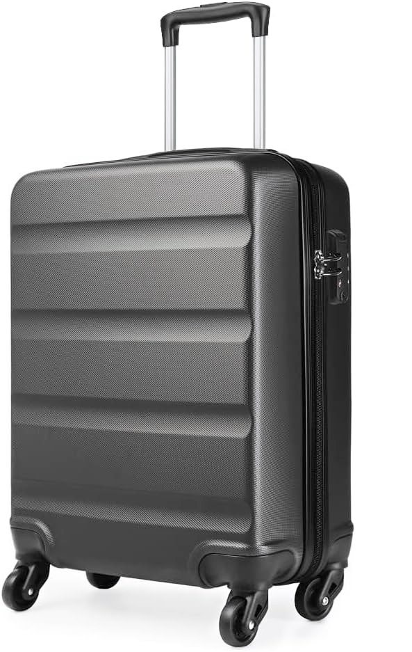 Velký kufr Kono 24" 65 L z tvrdého Abs s blokováním zámků, grafi 65x44x25 cm