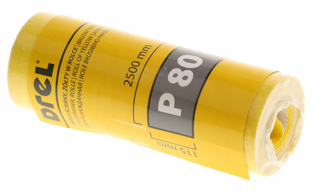 

Papier Ścierny Żółty W Rolce Rolka P80 2,5m 115mm