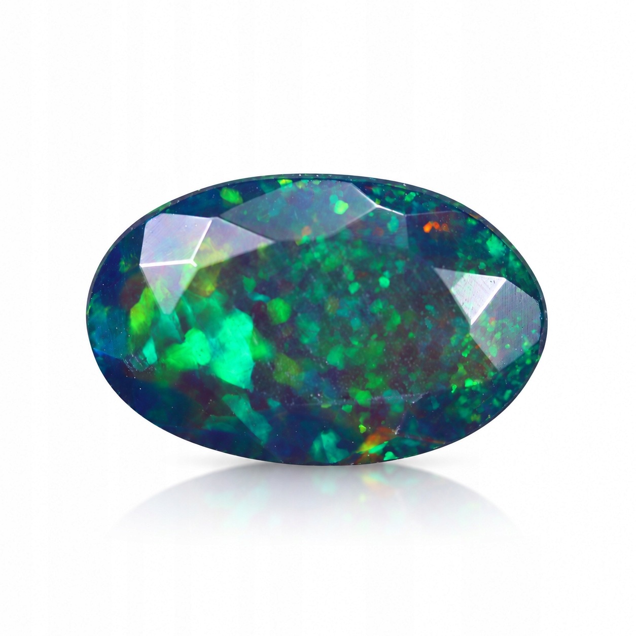 Přírodní opál černý 1.44 ct Ovál Etiopie certifikát Wbd