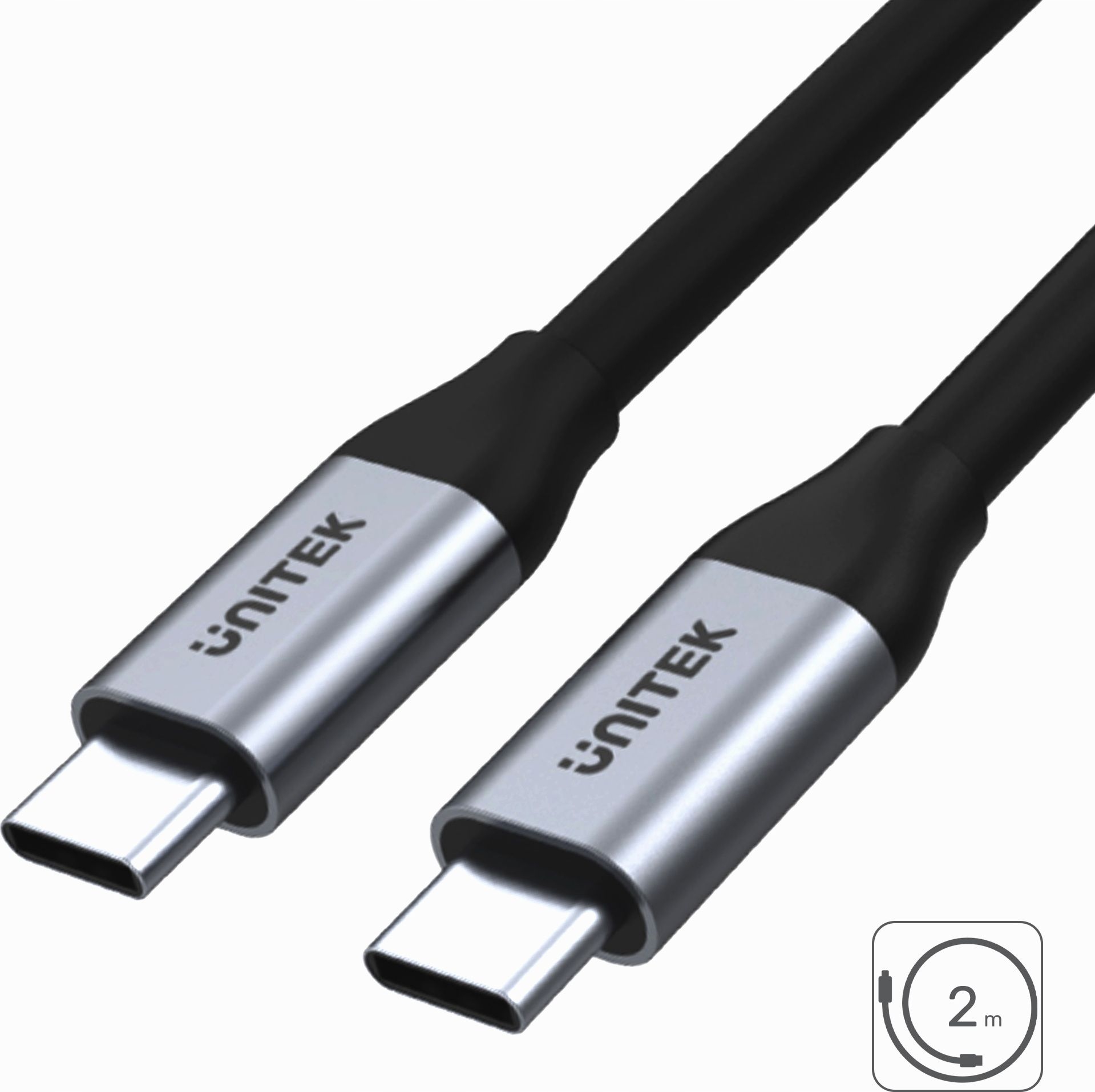 

Kabel Usb Unitek Usb-c Usb-c 2 m Srebrny