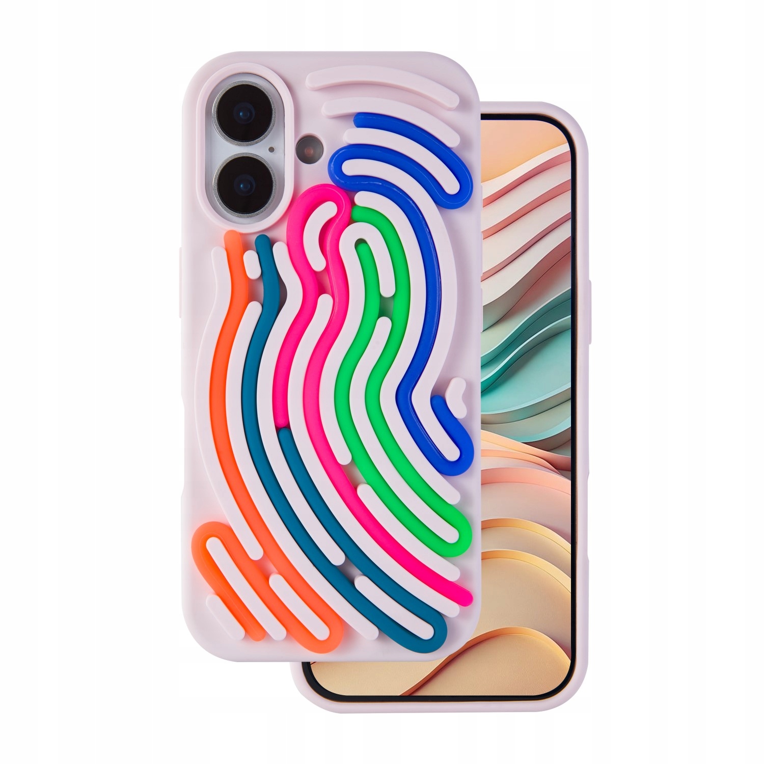 Nakładka Diy Snake do iPhone 16 6,1" różowa Tfo