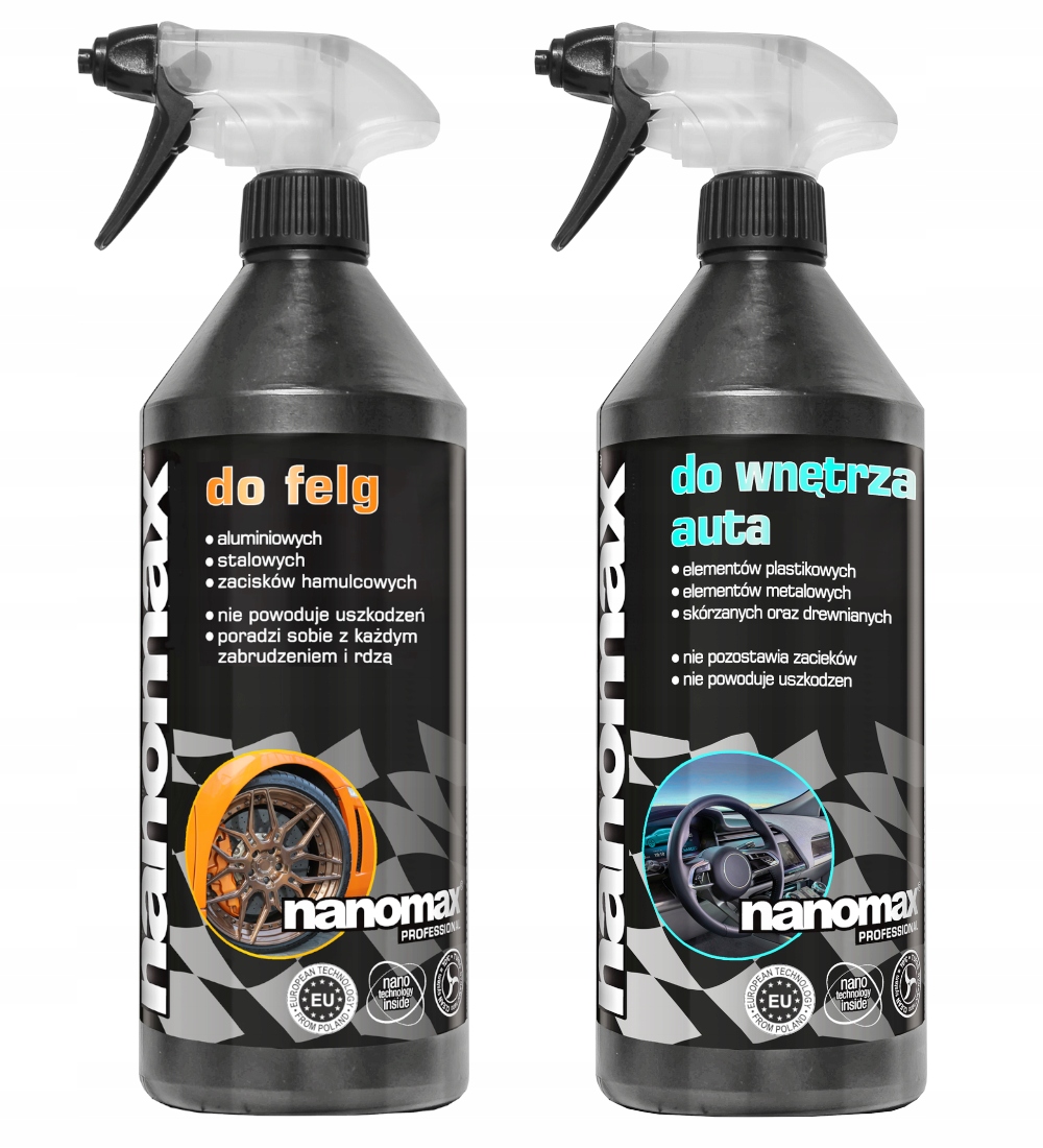 

Nanomax płyn do felg aluminiowych i wnętrza auta