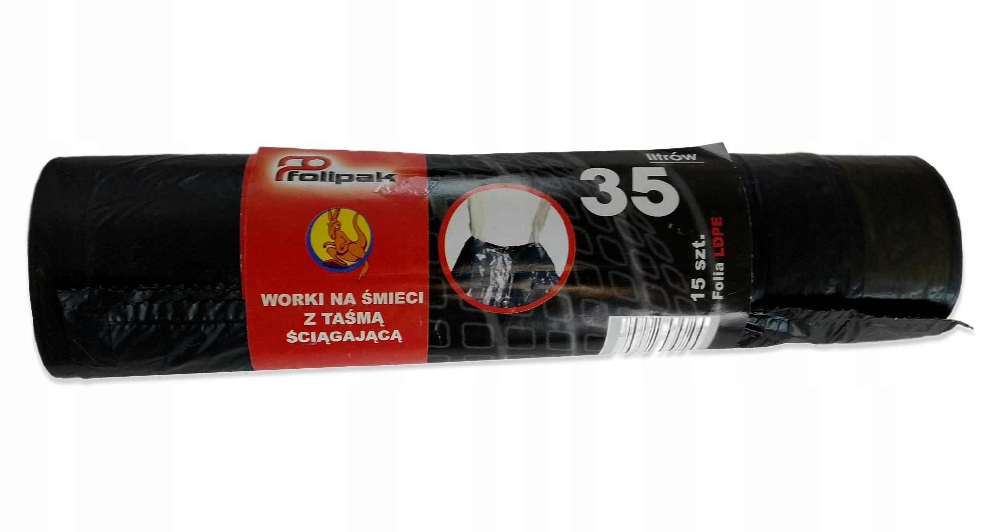

Worki Na Śmieci Z Taśmą B.mocne Czarne 35L/15SZT