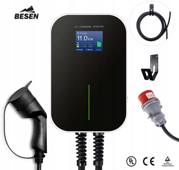 Ładowarka BESEN Wallbox 22kW + Regulacja Mocy + wieszak PRO Kod producenta BESEN BC-22KW