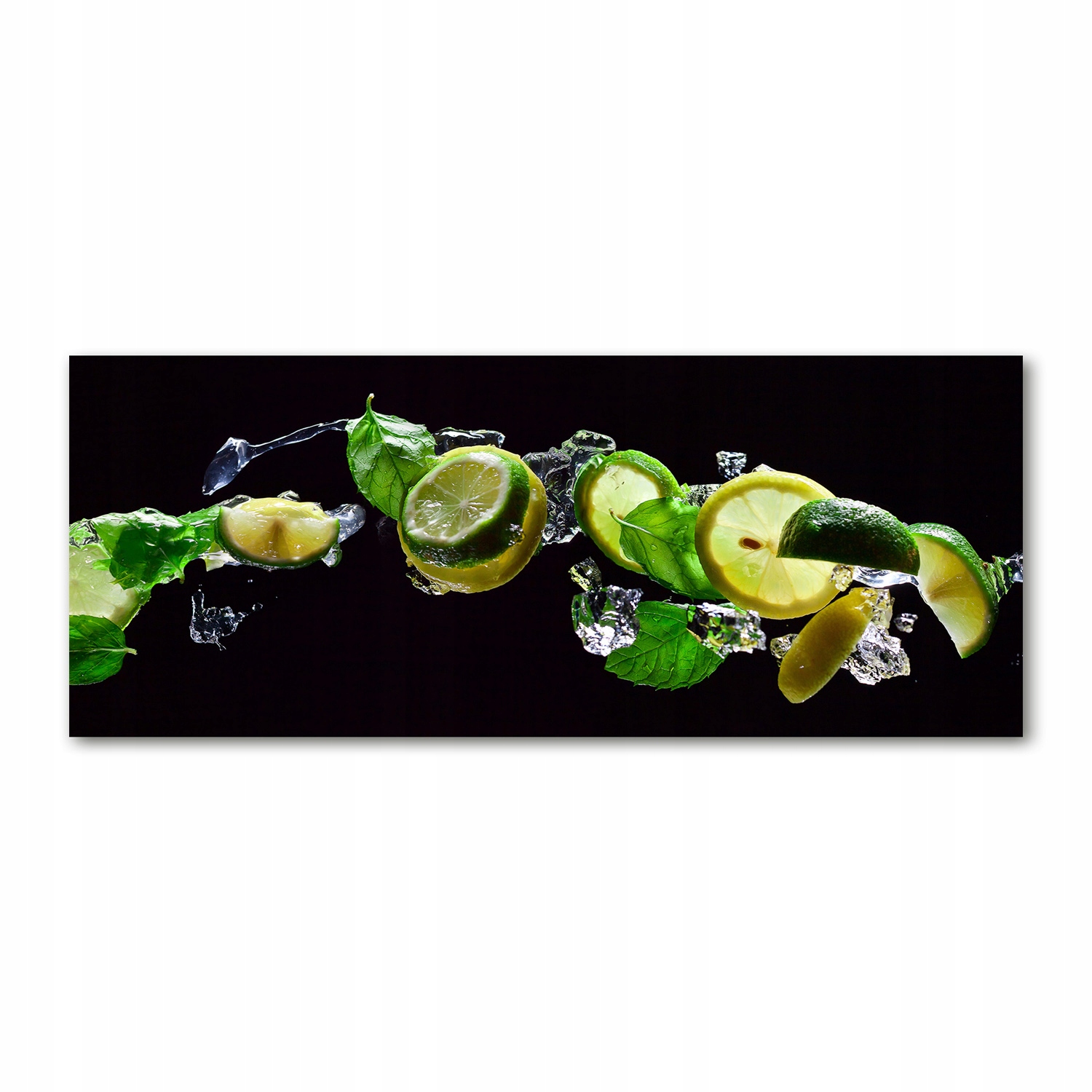 

Foto obraz szkło akryl Limonka i cytryna 125x50 cm