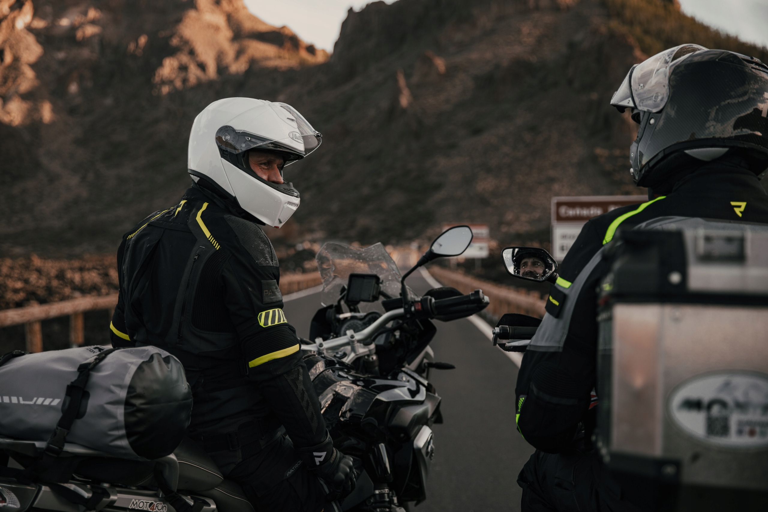 KURTKA MOTOCYKLOWA MĘSKA TEKSTYLNA WODOODPORNA Model Patrol