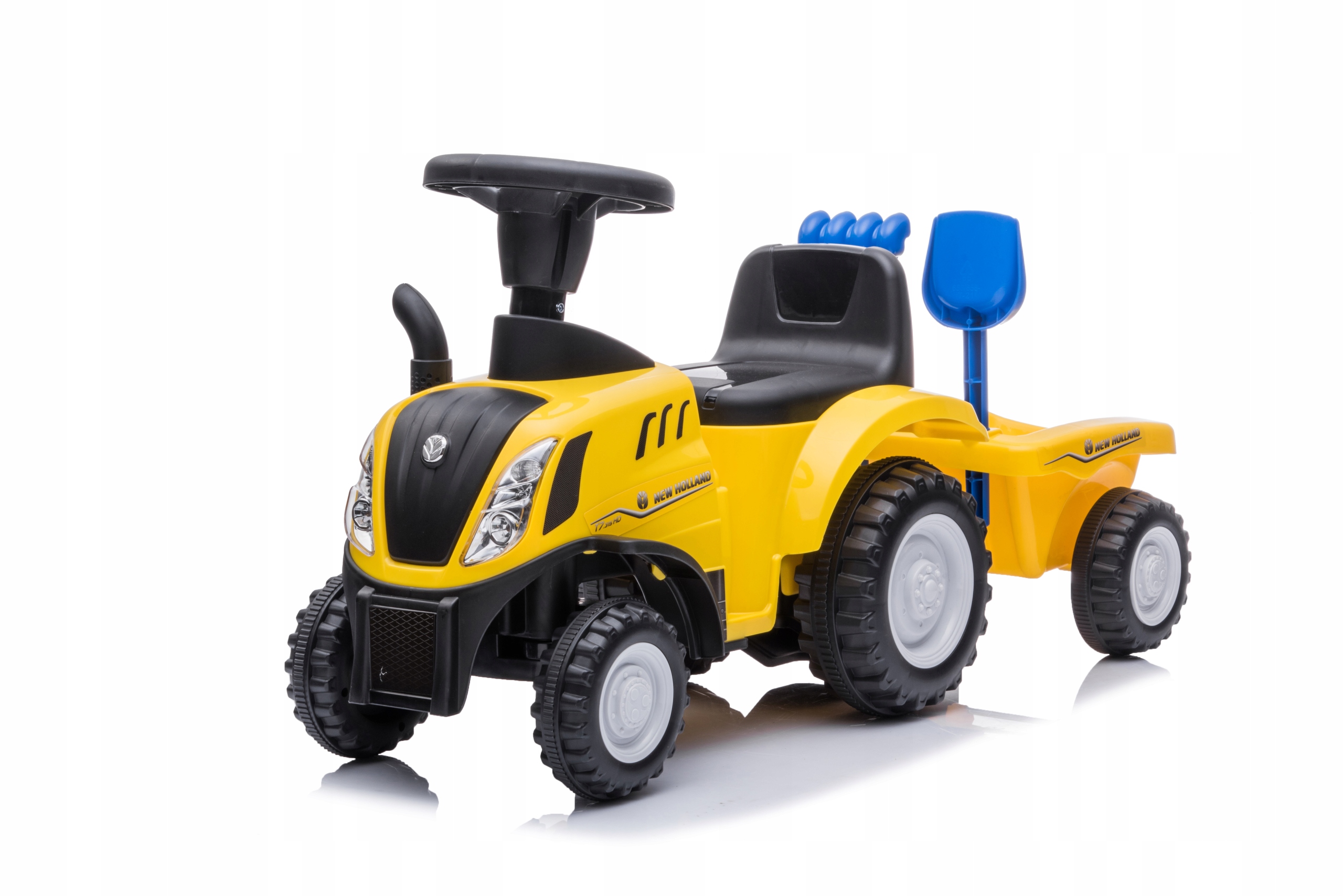 Jeździk odpychacz traktor z przyczepką NEW HOLLAND