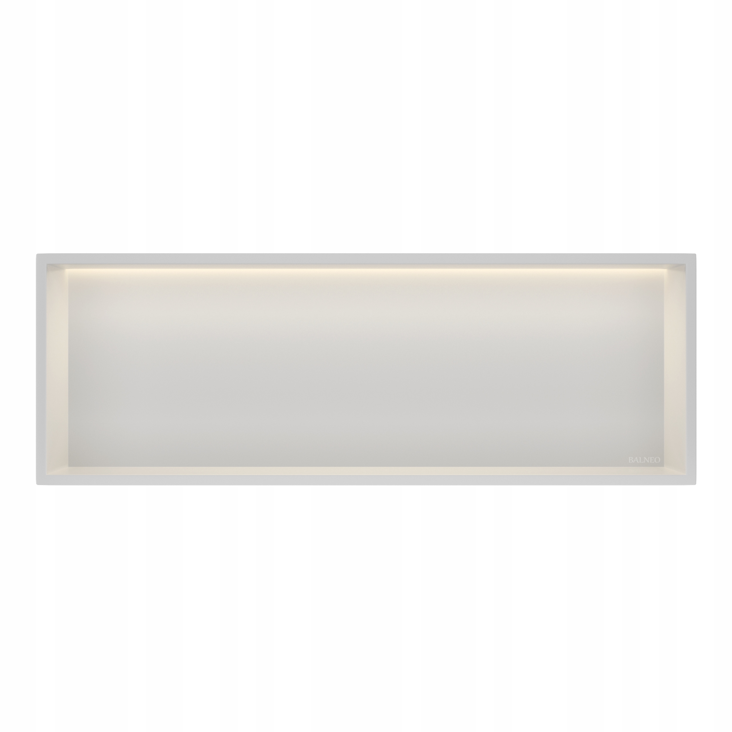 Nika Do Steny S Led Osvetlením Biela Polica S Podsvietením 30x90x10 cm