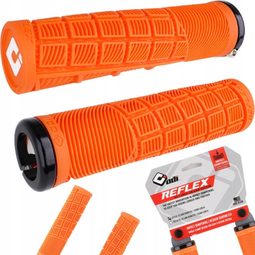 Chwyty Odi Griffe Reflex V2.1 Lock-ON przykręcane gripy 135mm pomarańczowe