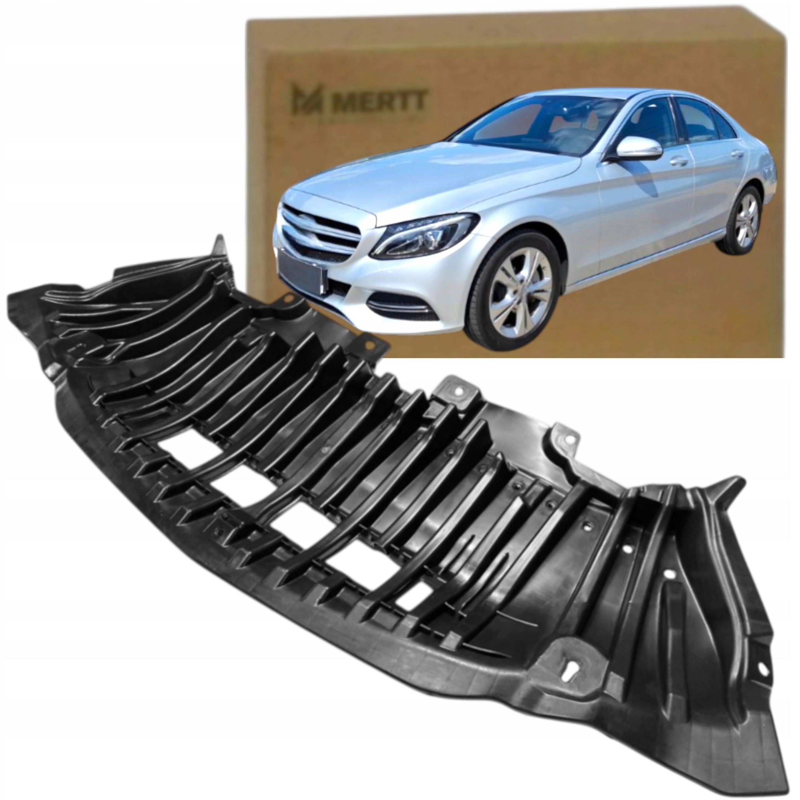 Mercedes C W205 4 Matic 2014-2021 Kryt pod nárazník podlaha přední deska