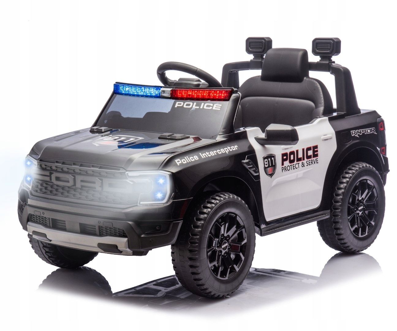 Ciekawy Milly Mally Pojazd Na Akumulator Ford Ranger Police Black