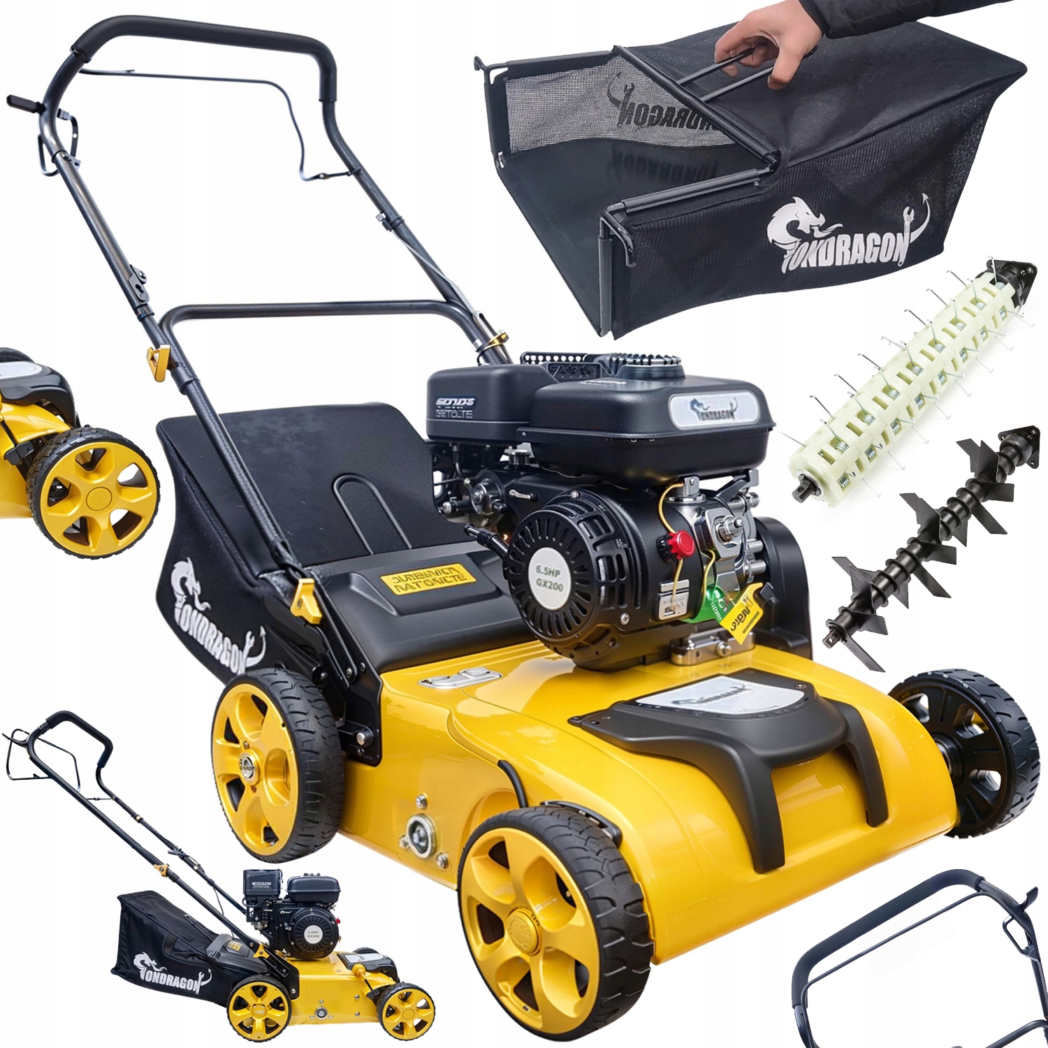 Aerator/wertykulator spalinowy Ondragon 6,5 Km 38 cm 3w1