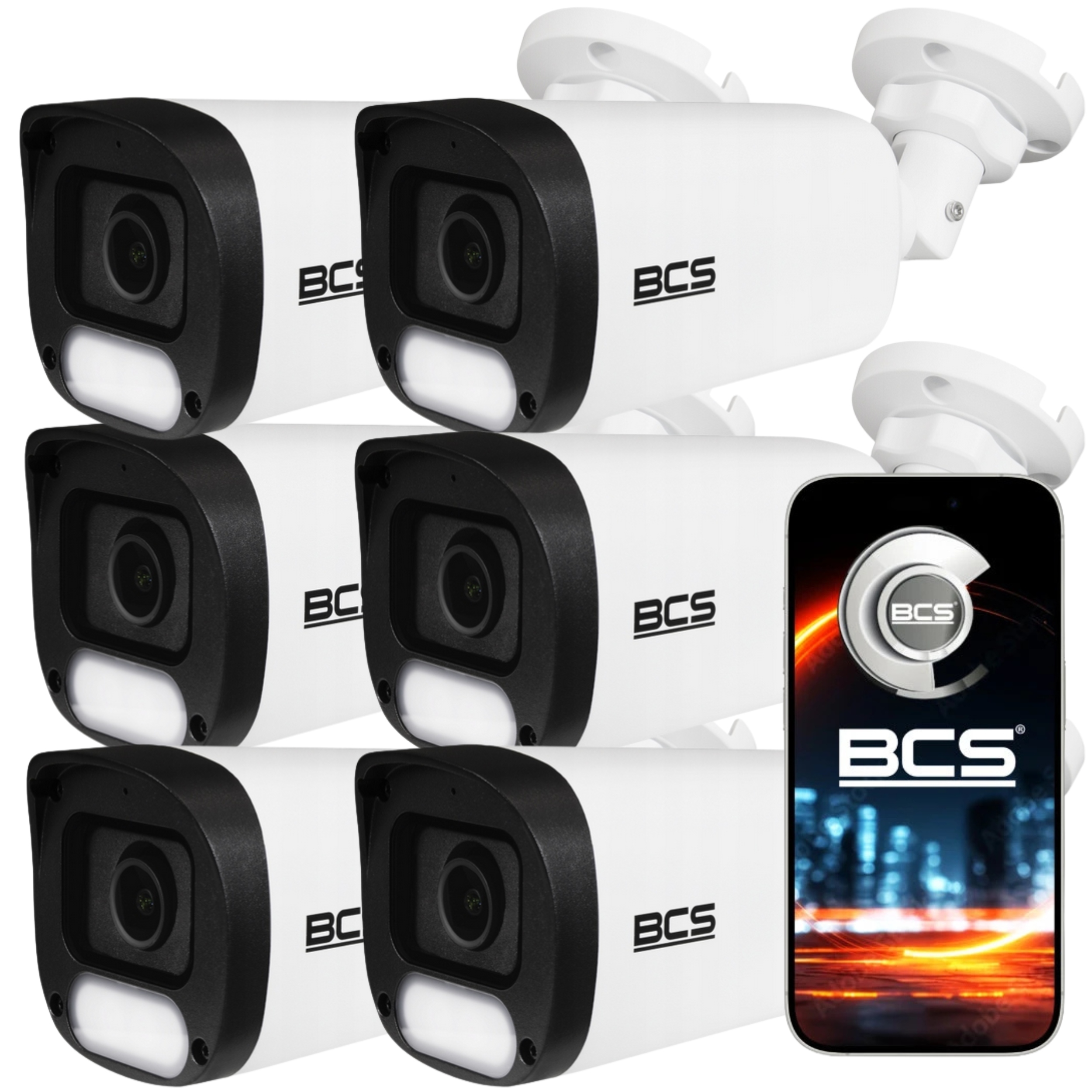 Kamera 6x BCS-P-TIP26FCL3-Ai1 Ip 6MPX Zoom X16 Whitelight 30M IP67 Blc Bcs