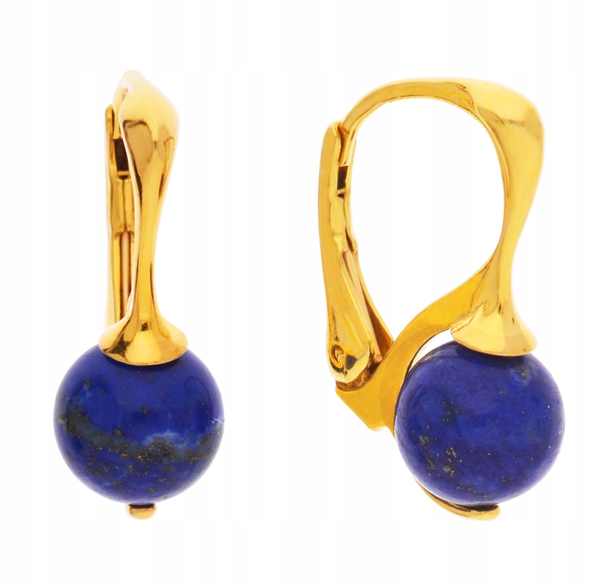 

Kolczyki srebrne naturalne lapis lazuli srebro 925