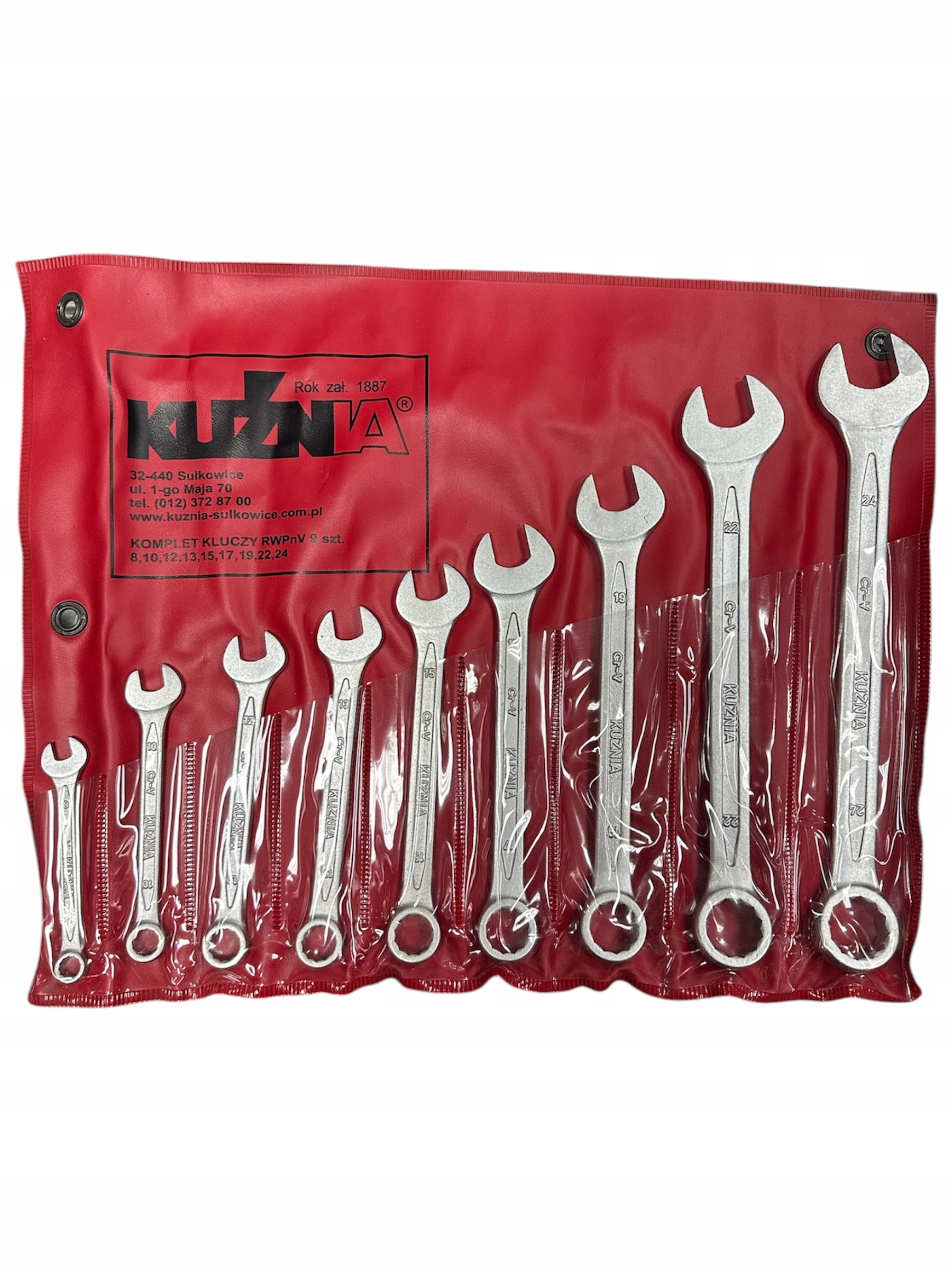 Kuźnia sada plochých kľúčov (8-24) 9 kusov