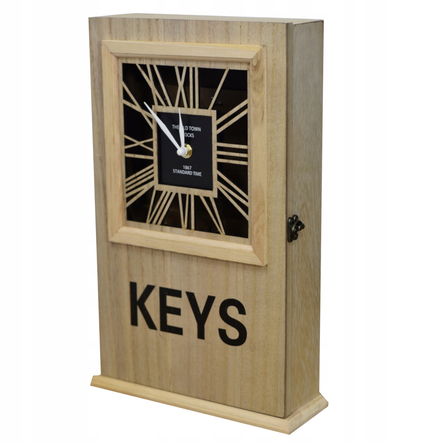 

Skrzynka na klucze zegar szafka kasetka na ścianę