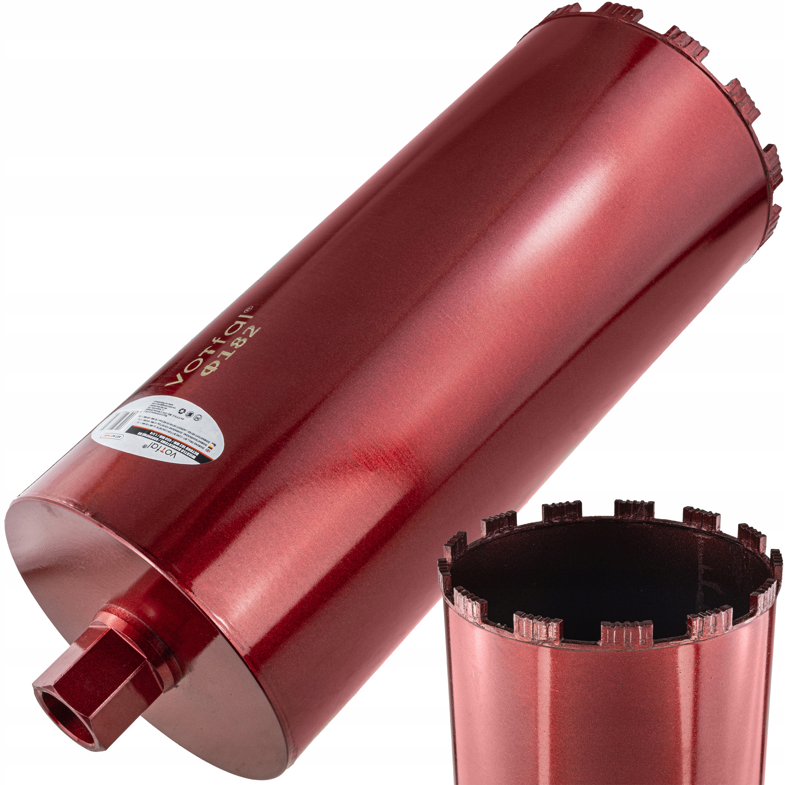 Wiertło Koronowe Diamentowe Do Betonu 182 x 450mm Wiertnica Otwornica