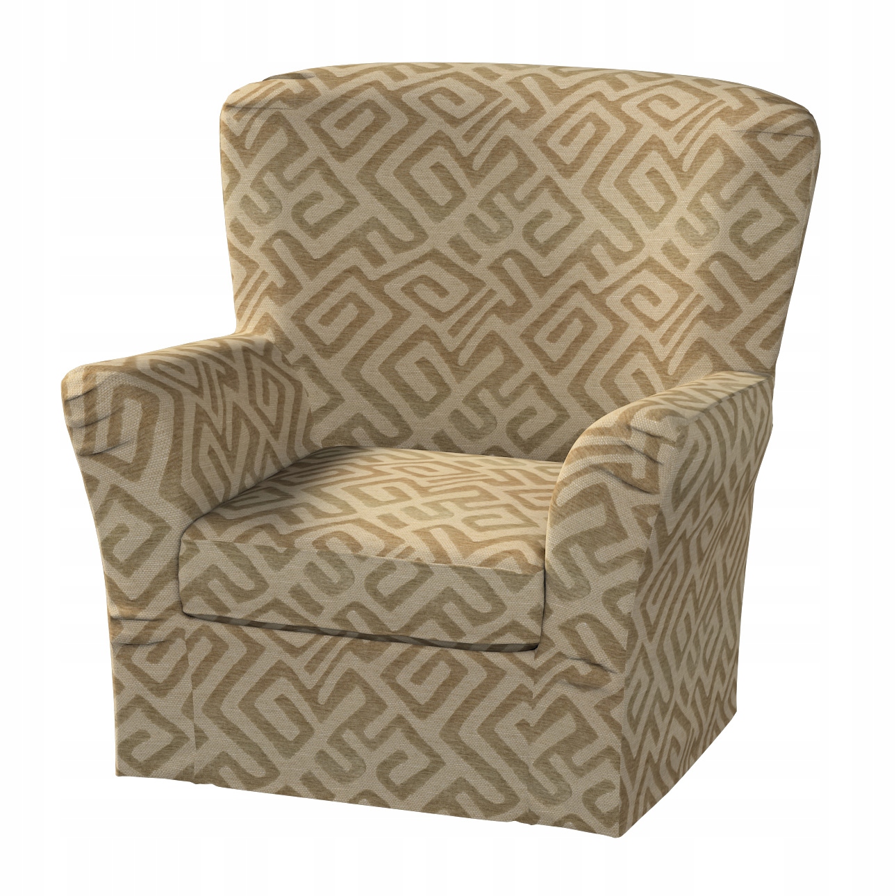 Poťah na vysoké kreslo Tomelilla s záložkami Ikea mocca