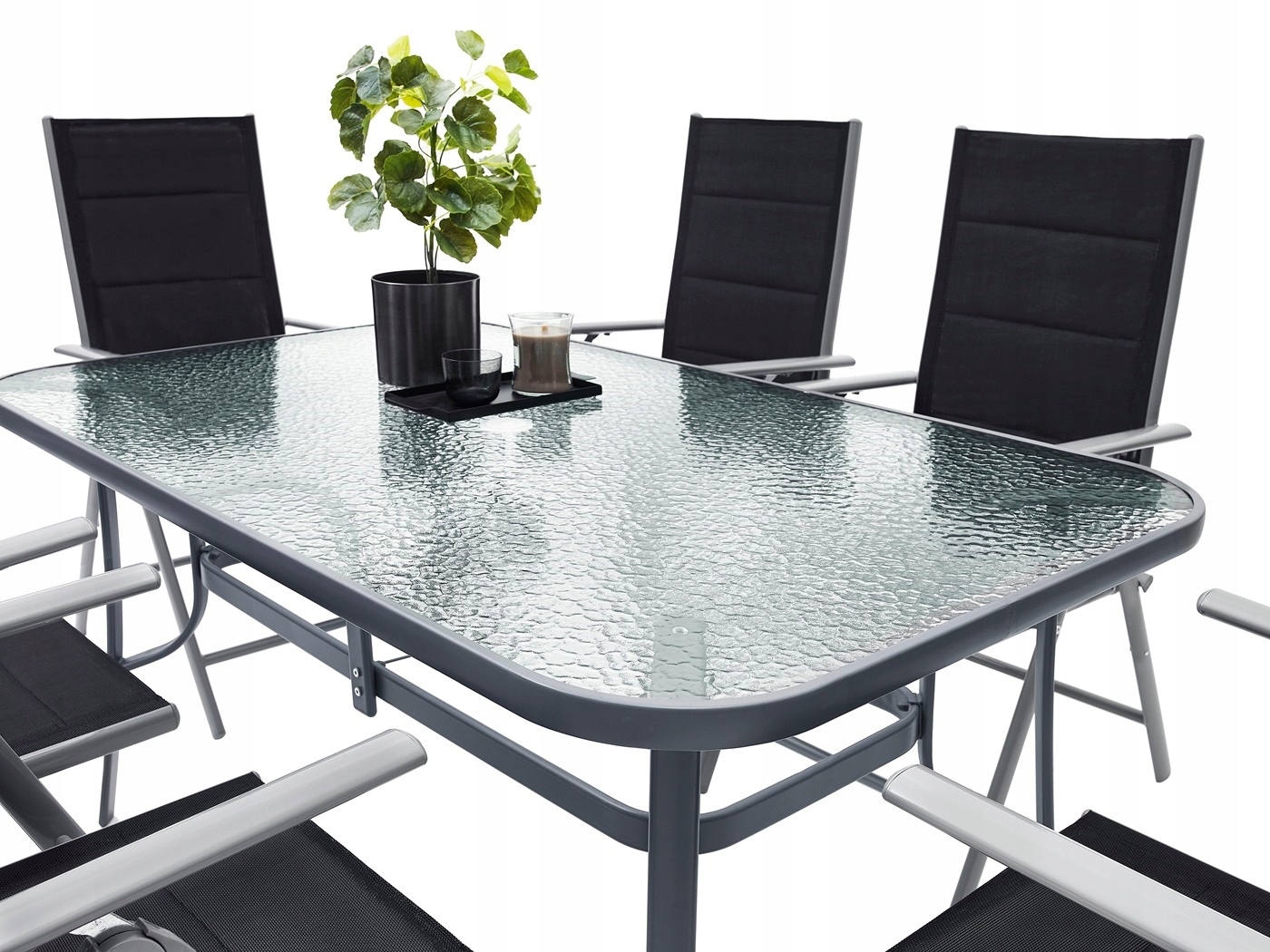 MEBLE OGRODOWE ZESTAW STÓŁ 6+1 NA TARAS BALKON Kod producenta Meble ogrodowe