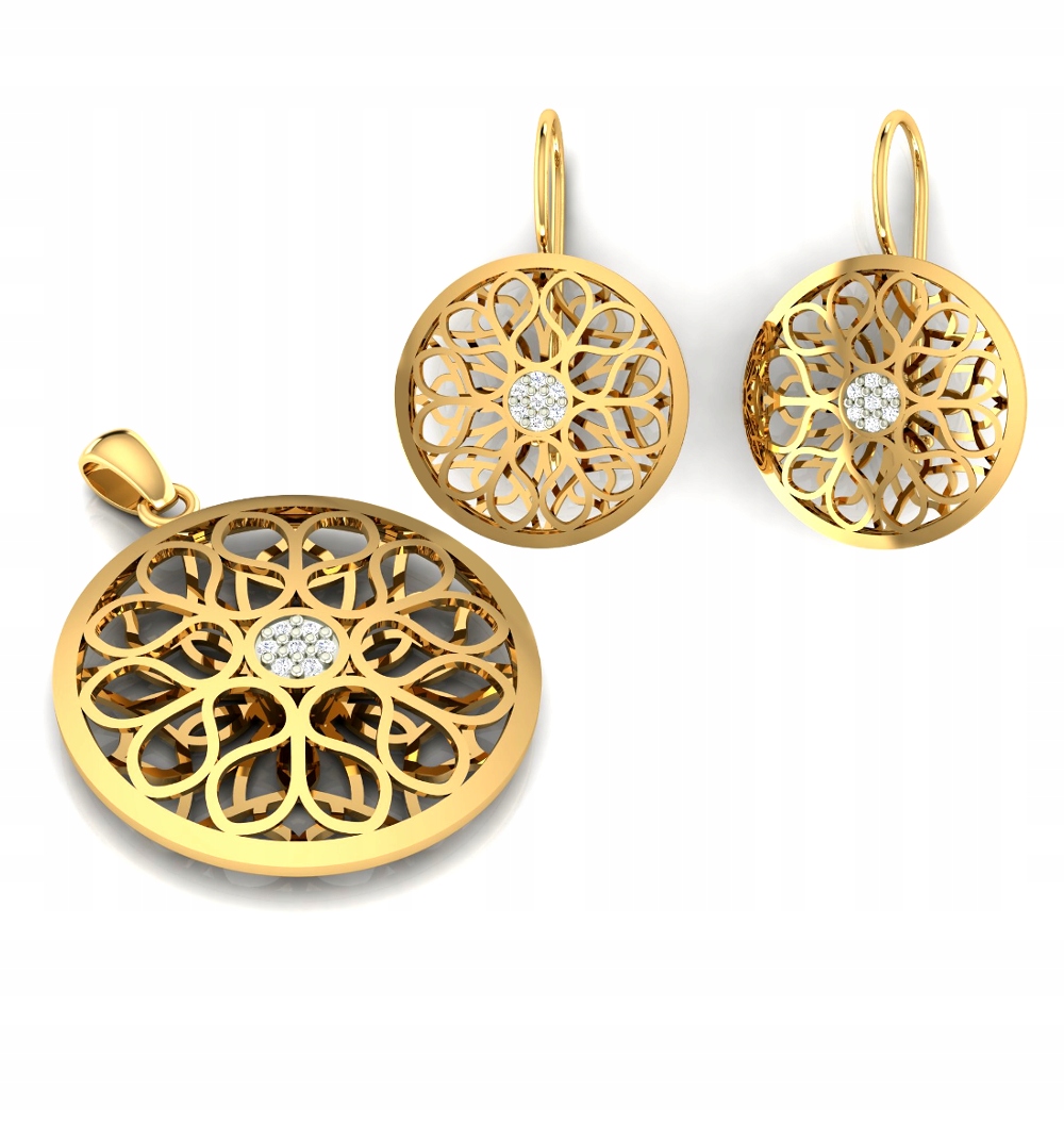 Zlatý Prostorový Komplet Kola PR.585 Ažur Orient