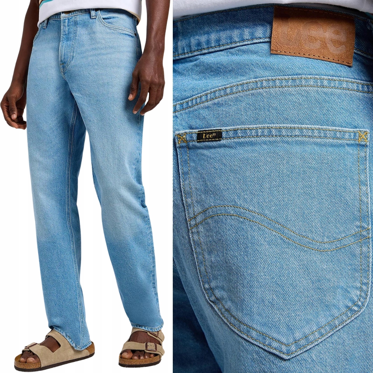 Lee West relaxed Flying High klasické jednoduché džínové kalhoty W36 L32