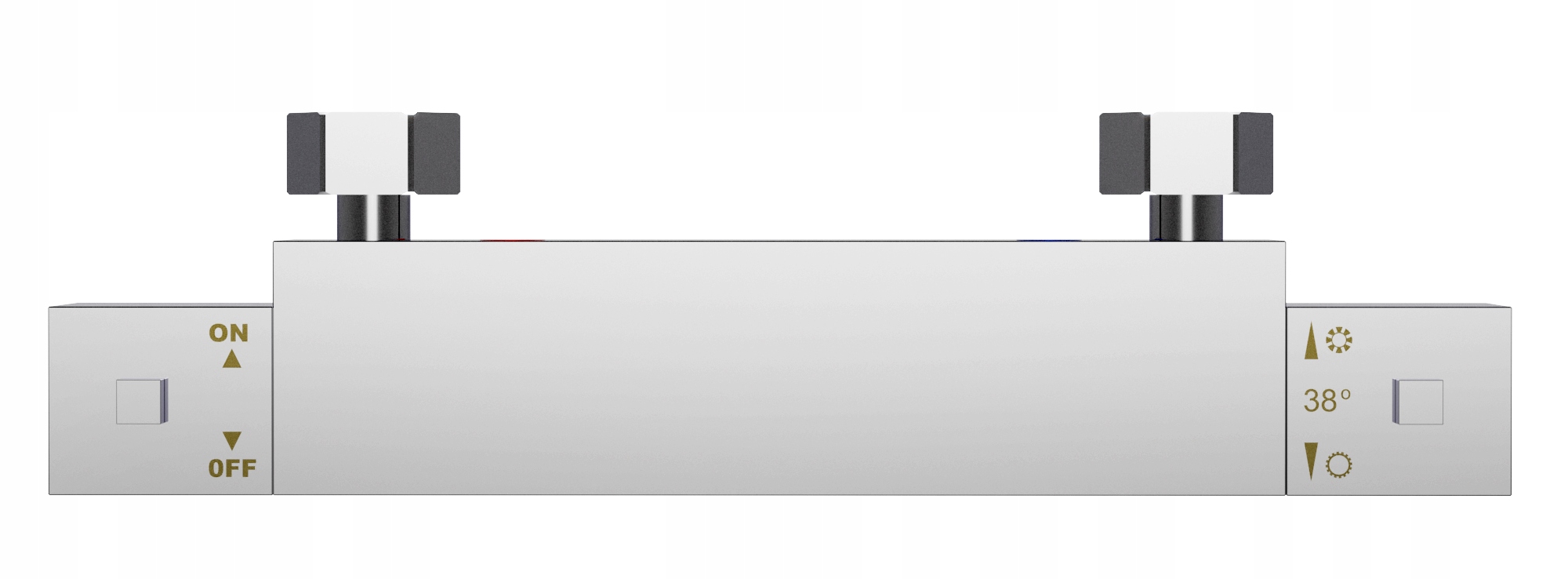 Sprchová Termostatická Sprchová Batéria Strieborný Kohútik Kúpeľňa Tugela